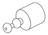 TWO  BALL KINEMATIC COUPLING, MAGNETIC