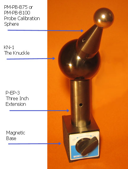 MAGNETIC BASE PROBE SPHERE CALIBRATION KIT