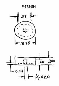 F-875-SM, Flat- Surface Mounted