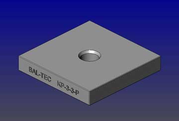 Kinematic Platform, Upper Plate, Threaded