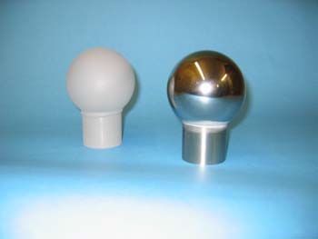 Gray and Polished Steel Balls with Posts