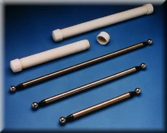 Standard Ball Bar (Dumbbell), Shown with PVC shipping case