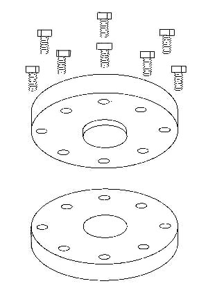 Two Mating Flat Plates with a pin